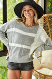 Carly Color Block Pullover Sweater