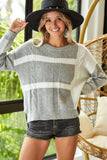 Carly Color Block Pullover Sweater