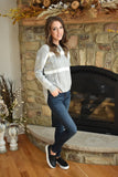 Carly Color Block Pullover Sweater