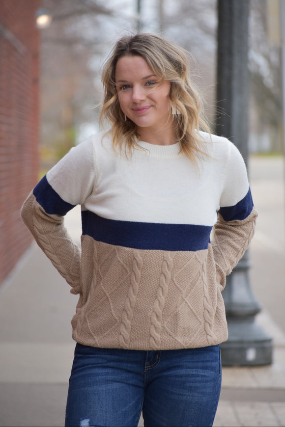Chicago Color Block Sweater