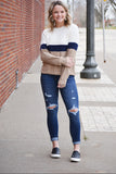 Chicago Color Block Sweater