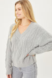 Chunky V-Neck Sweater