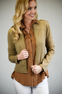 Classy Girl Taupe Jacket