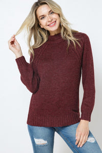 Crew Neck Cable Sweater