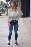 Carrie Knit Color Block Top