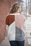 Dallas  Color Block Pullover Sweater