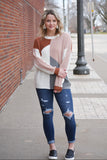 Dallas  Color Block Pullover Sweater