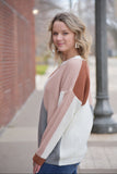 Dallas  Color Block Pullover Sweater