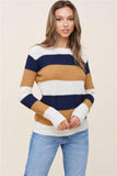 Fall Fair Color Block Sweater