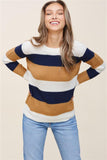Fall Fair Color Block Sweater