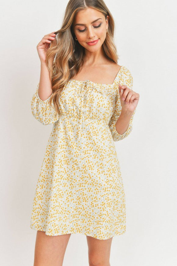 Floral Ditsy Tie Dress