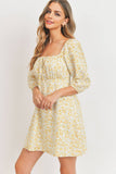 Floral Ditsy Tie Dress