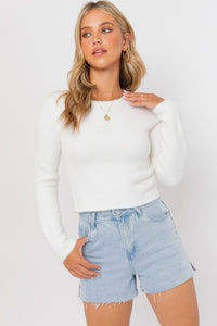 Fuzzy Heart Sweater