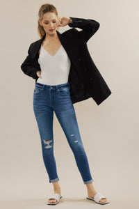 Gemma Mid Rise Ankle Skinny Jeans