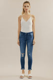 Gemma Mid Rise Ankle Skinny Jeans