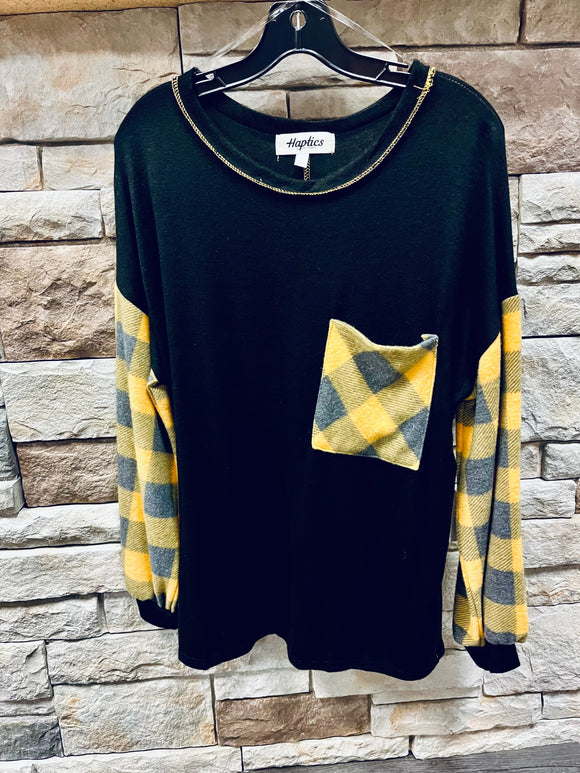 Hacci Plaid Sweater