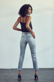 Isla Staight Leg Fringe Hem Jeans