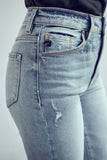 Isla Staight Leg Fringe Hem Jeans