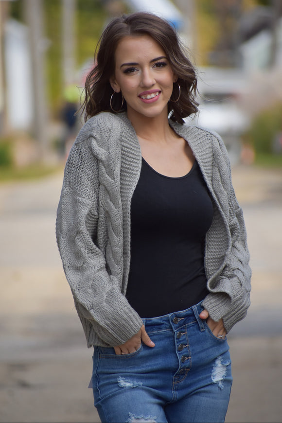 Mandi Cable Knit Cardigan