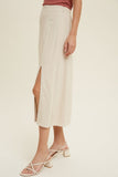 Midi Slit Skirt