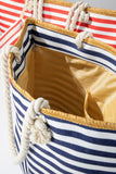 Nautical Striped Tote Bag