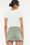 Pogue High Rise Fray Hem Shorts