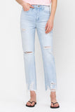 Raw Hem Mom Jean