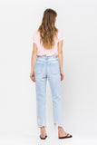 Raw Hem Mom Jean