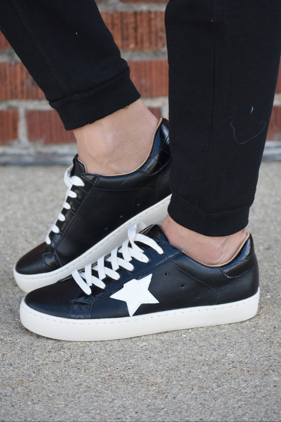 Sabrina Black Star Low Tops