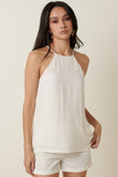 Satin Halter Cami Top