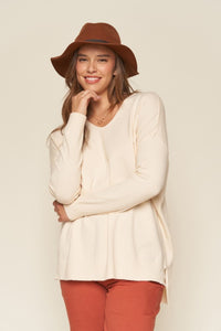 Seasons V Neck Oversized Sweater
