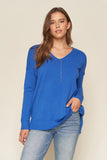 Seasons V Neck Oversized Sweater