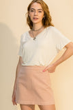 Soft Stretch V Neck Tee