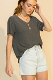 Soft Stretch V Neck Tee
