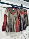Two-Toned Knit Sweater