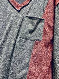 Two-Toned Knit Sweater