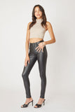 Zurich High Rise Faux Leather Pants